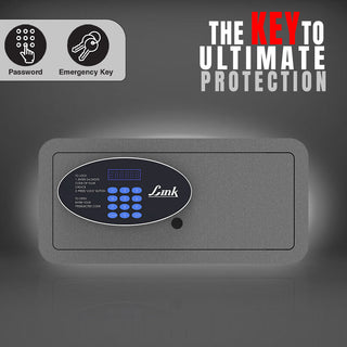 Link Smart Citron Safe Locker for Home | 28 Litres | Link Digital Lock | Link Locker Safe For Home | Master & User PIN Code Access | Tijori Locker | Grey