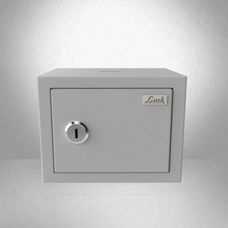 Link Smart Gullak Safe Locker for Home | 2 Litres | Digital Lock | key Access | Mechanical Locker | Tijori Locker | Acoustic Grey Colour