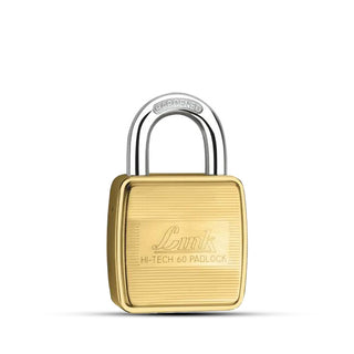 Link HT 60MM Brass Padlock with 3 hi-tech Keys | Locks for Home | Lock and Key | (Pack of 1)