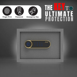 Link Smart Zytron Safe Locker for Home | 16 Litres | Link Digital Lock | Link Locker Safe For Home | Master & User PIN Code Access | Fingerprint Locker | Tijori Locker | Grey
