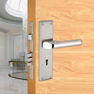 Link 2026 Mortise Lock Set with Cylinder | Both Side Key | 8 inch Plate