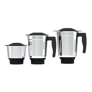 Mewto Prius 550W Mixer Grinder | Durawind Motor, 3 Multi-Purpose Jars, 30-Minute Continuous Rating, Stainless Steel 304 Blade
