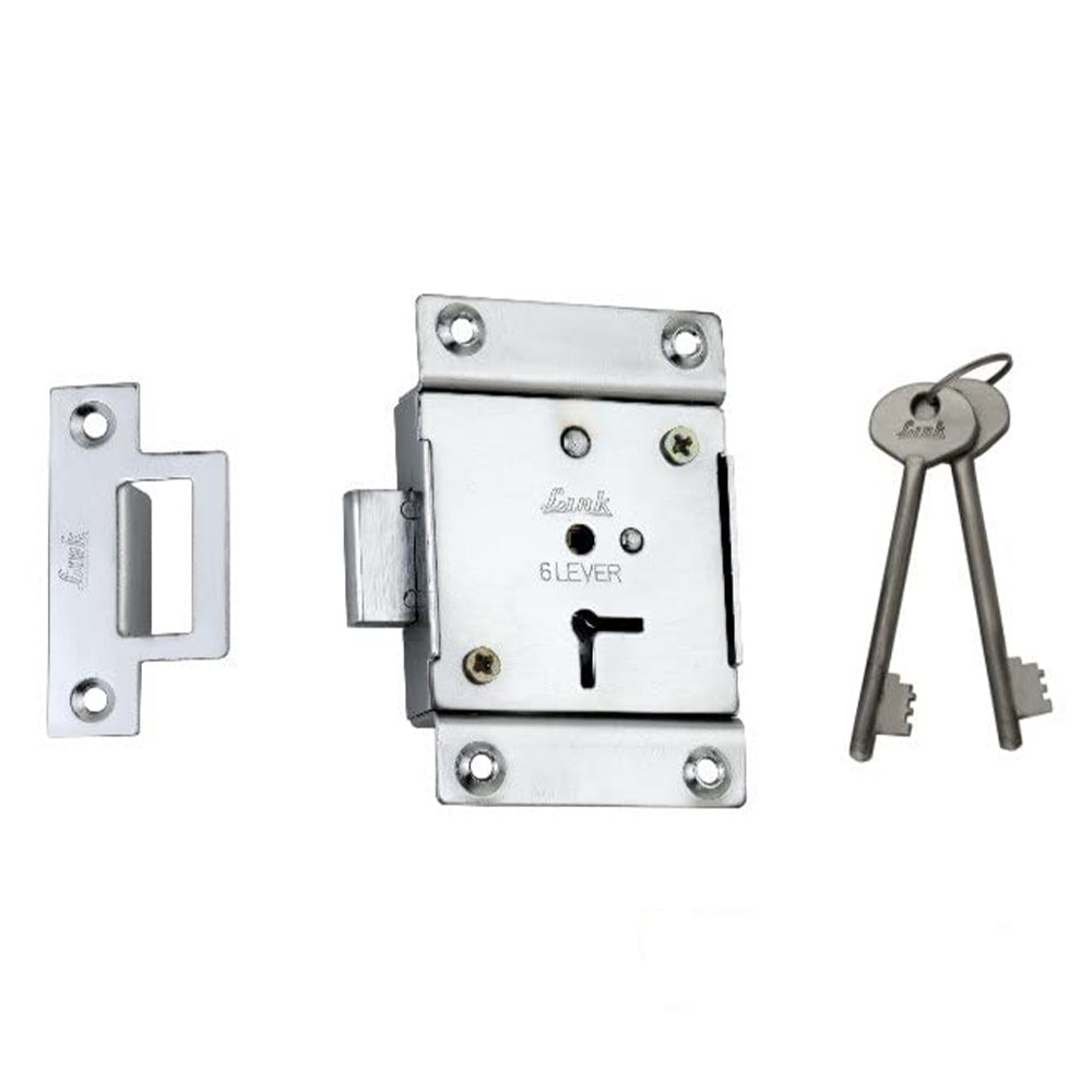 Link Cupboard Lock 6 Levers 85mm (Universal) Cylinder 802
