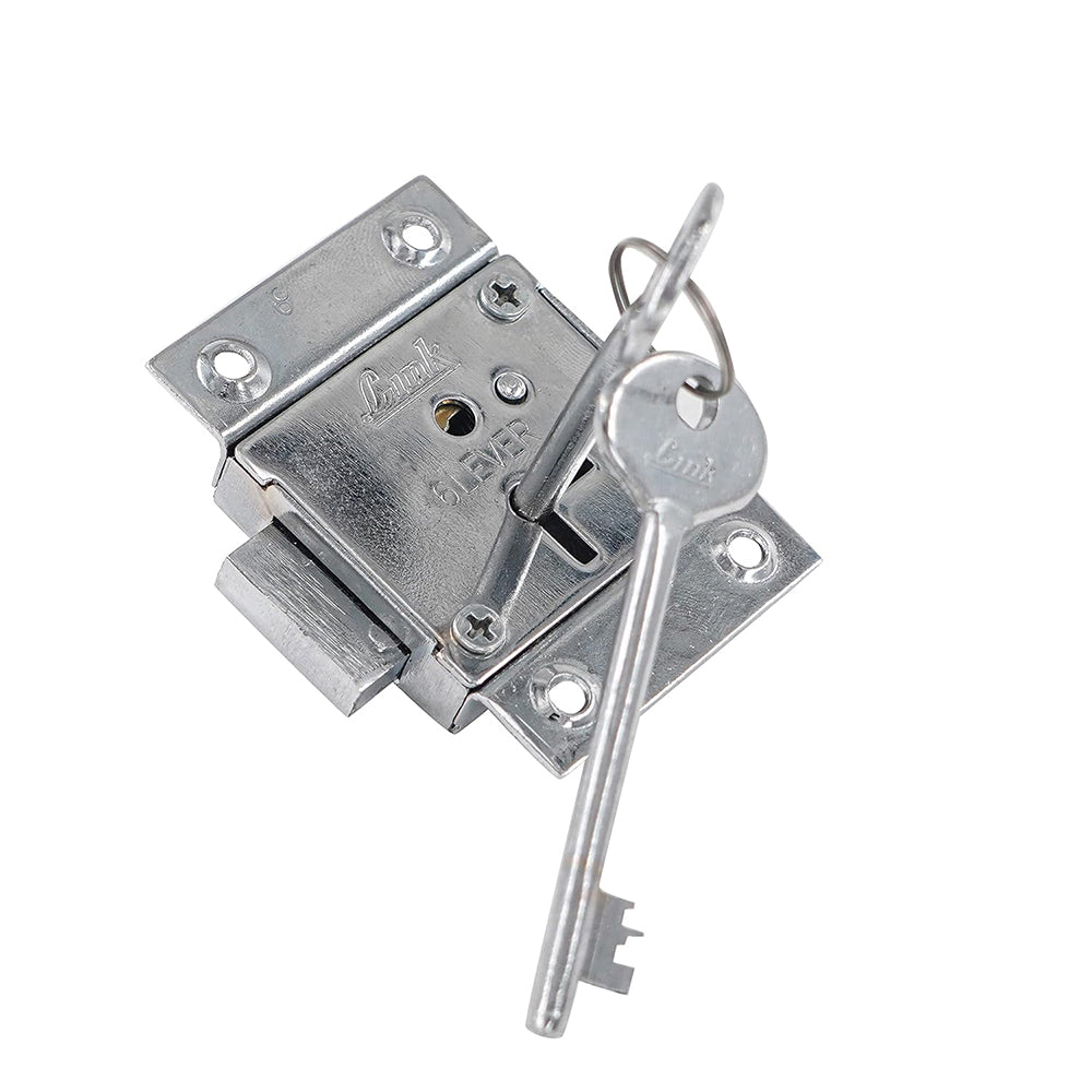 Link Universal Drawer & Cupboard Lock 65mm Cylinder | 6 Levers | 803 | Made in India