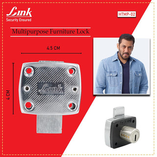 Link Hi-Tech Multipurpose Lock - 2 for Drawers & Cabinet