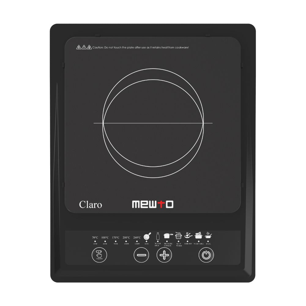 Mewto Claro Induction Cooktop 1200W Push Button