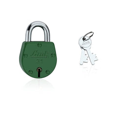 Link 48mm 1 Pcs Set Colored Padlocks No.31 | Steel Body | Brass Lever | 2 Silver Keys | Made in India | 2 Keys for Each Padlock