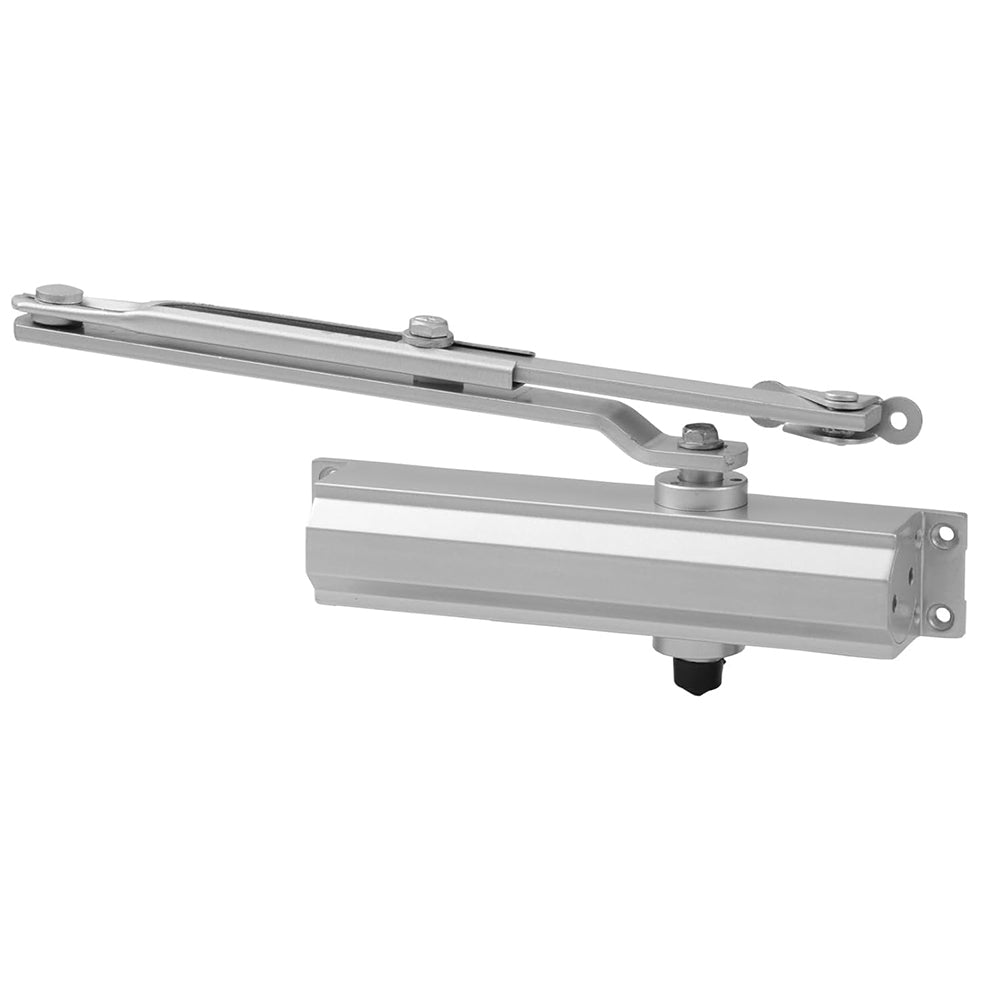 Link Door Closer for Wooden Doors and Aluminum Doors | Door Weight up to 45 Kg - Door Closer for Home & Office (Silver) Pack of 1