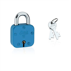 Link 42MM Pearl Coloured Padlock | Steel Body | Brass Lever | 2 Silver Keys | 1 Padlock | Made in India