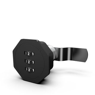  Link Combination Drawer Lock Black 3 -Digit – Keyless Cabinet Lock for Furniture 