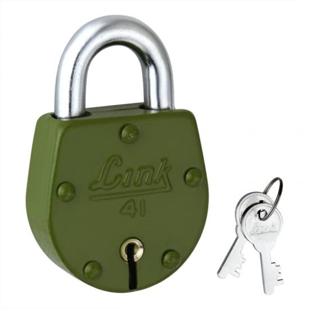 Link 54MM Opal Coloured Padlock | Steel Body | Brass Lever | 2 Silver ...
