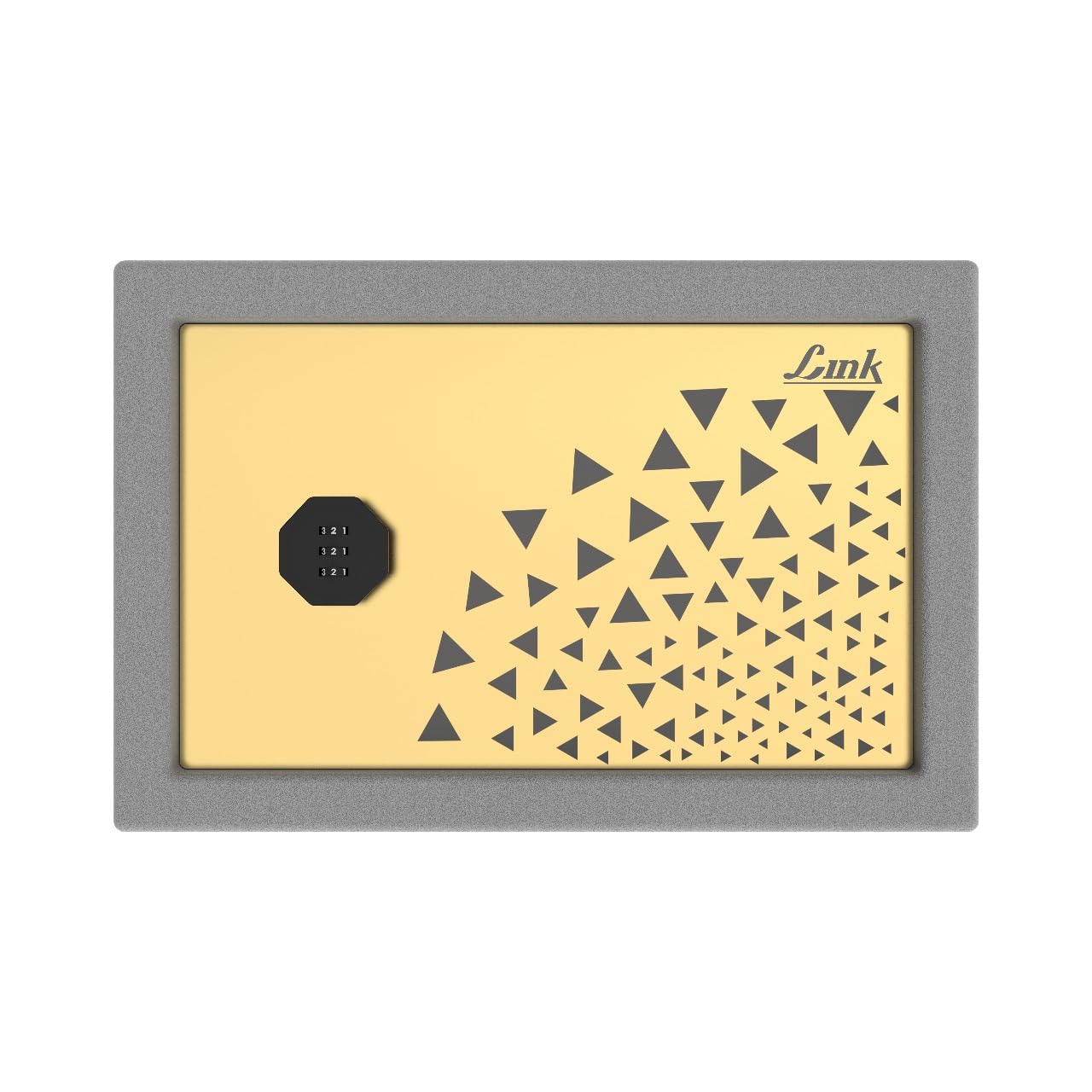 Link Smart Numero Safe Locker- Keyless & Battery | Free Combination Lock Safe with Strong SS 304 Locking Bolts, Laser-Cut Design, Premium Gold Mirror Finish – 11L Capacity (Approx)