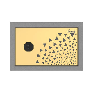 Link Smart Numero Safe Locker- Keyless & Battery | Free Combination Lock Safe with Strong SS 304 Locking Bolts, Laser-Cut Design, Premium Gold Mirror Finish – 11L Capacity (Approx)