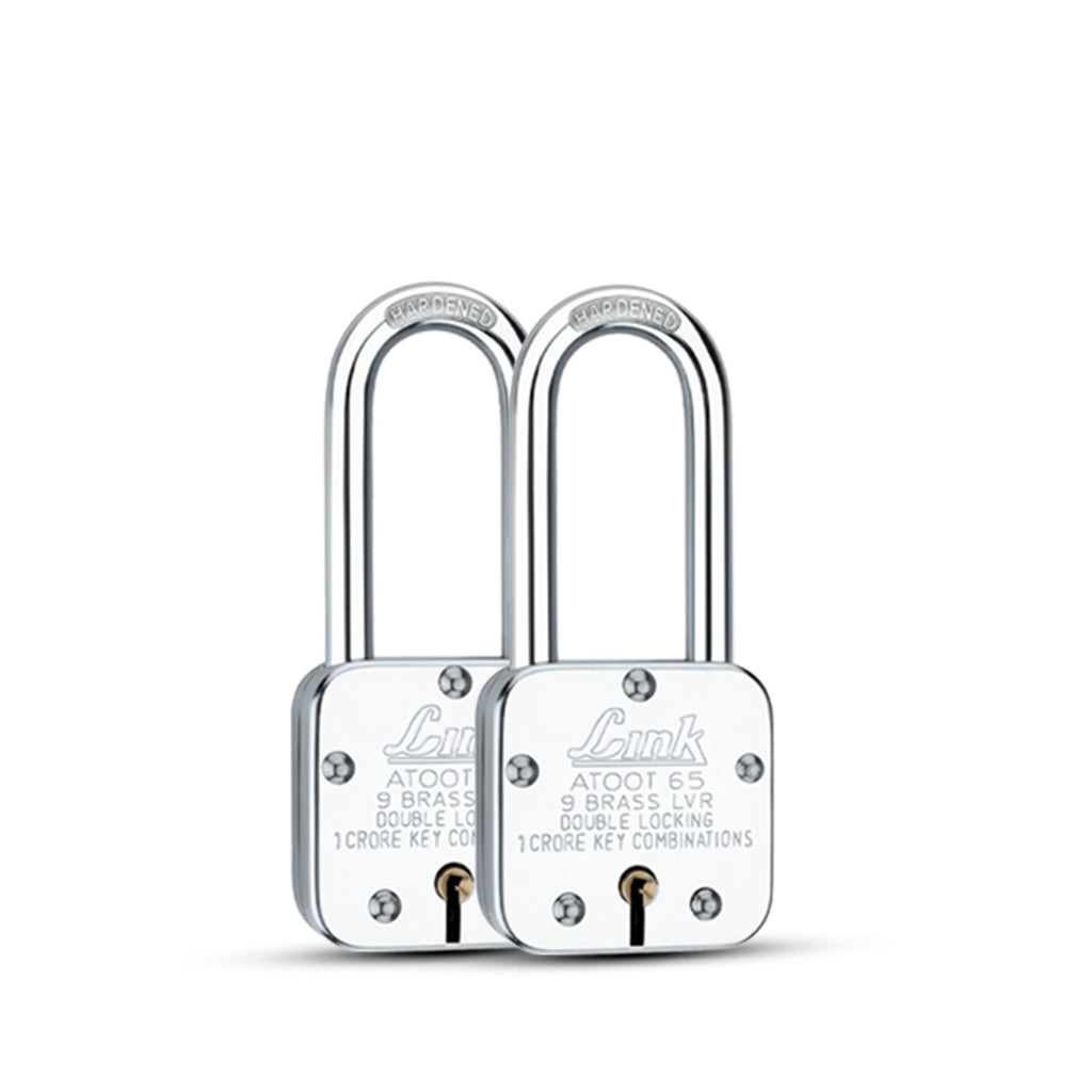 Link Atoot 65MM Long Shackle | 1 Crore Key Combinations | Steel Body