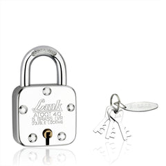 Link Atoot 40MM Padlocks Pack of 1 | Double Locking | Steel Body | Hardened Shackle | 5 Brass Levers | Made in India | 3 Keys for Each Padlock