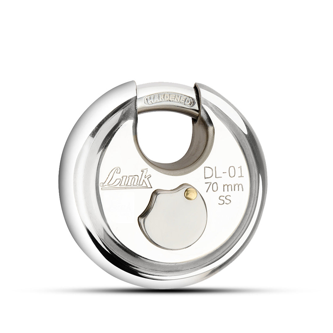 Uxcell 304 Stainless Steel 90 Degree Angled Padlock Locking Eye – 7mm Hole – 2 Pack