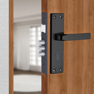Link Mortise Handle Fixio CY 8" PLATE BSK BLACK