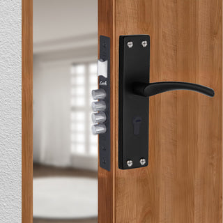 Link Mortise Handle Prima CY 10" PLATE BSK BLACK