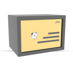 Link Smart Mecano Safe Locker for Home | 21 Litres | Link Digital Lock | Computerized key Access | Mechanical Locker | Tijori Locker | Three strong SS304 Locking Bolts |  Gold