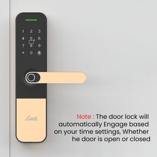 Link Smart Vitron Digital Biometric Door Lock (Mobile app with Wi-Fi, Gold)