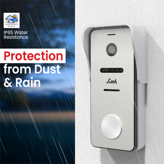  Link Smart Wi-Fi Video Doorbell 1080P | Instant Phone Visitor Video Call | Intruder Alarm | 2MP 1080P Resolution | 2-Way Talk | Plug and Play Chime | Grey 