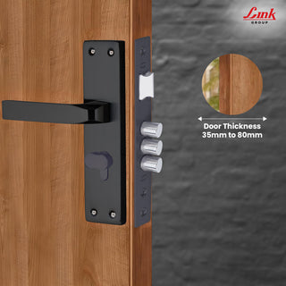 Link Mortise Handle Fixio CY 8" PLATE OSK BLACK