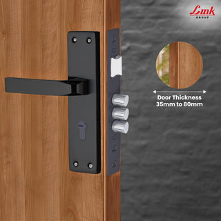 Link Mortise Handle Fixio CY 8" PLATE BSK BLACK