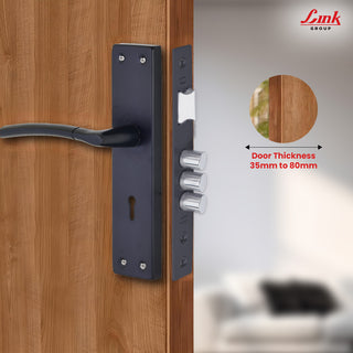 Link Mortise Handle Aurum KY 8" PLATE BLACK