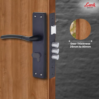 Link Mortise Handle Aurum CY 8" PLATE OSK BLACK