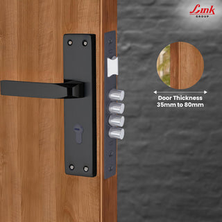 Link Mortise Handle Fixio CY 10" PLATE BSK BLACK
