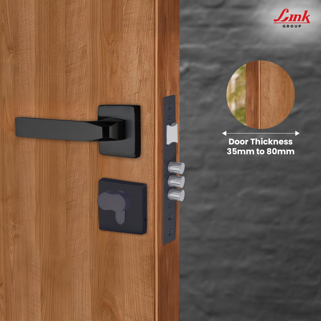 Link Mortise Handle Fixio ROSE OSK BLACK