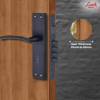 Link Mortise Handle Aurum CY 10" PLATE BSK BLACK