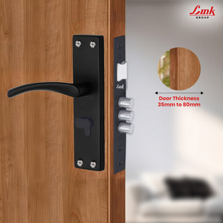 Link Mortise Handle Prima CY 8" PLATE OSK BLACK
