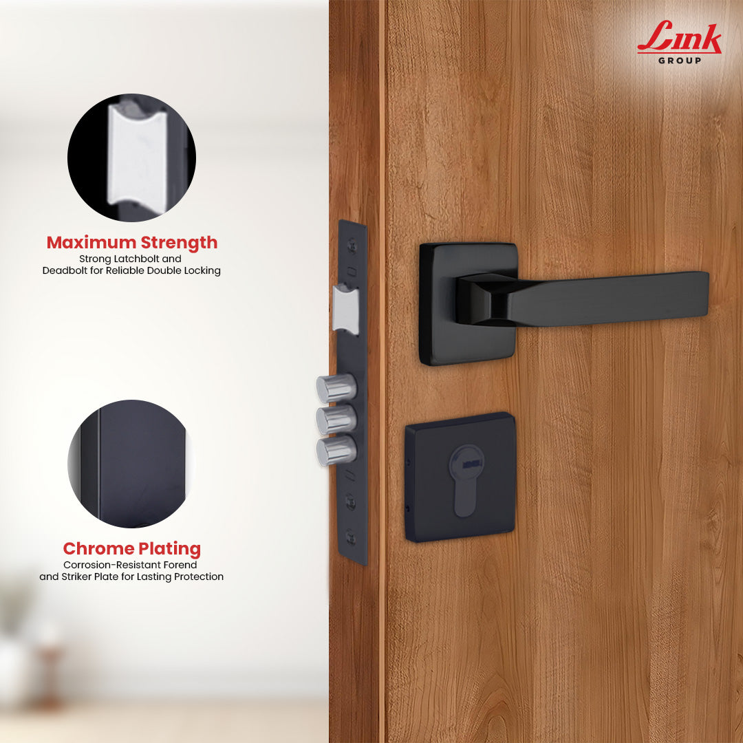 Docoo Link Mortise Handle Fixio ROSE OSK BLACK