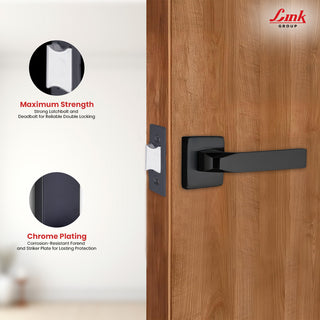 Link Mortise Handle Fixio BABY LATCH BLACK