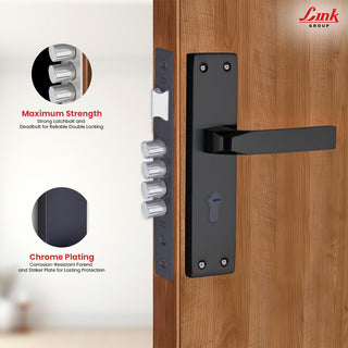 Link Mortise Handle Fixio CY 10" PLATE BSK BLACK