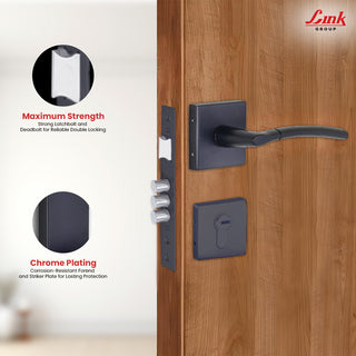Link Mortise Handle Aurum ROSE BSK BLACK