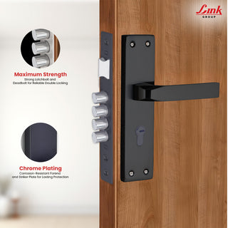 Link Mortise Handle Fixio CY 10" PLATE OSK BLACK