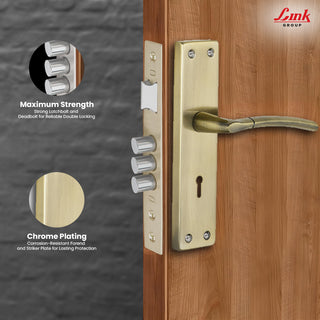 Link Mortise Handle Aurum KY 8" PLATE ANTIQUE