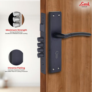 Link Mortise Handle Aurum CY 10" PLATE BSK BLACK