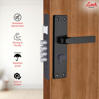 Link Mortise Handle Fixio CY 10" PLATE OSK BLACK