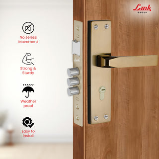 Link Mortise Handle Fixio CY 8" PLATE BSK ANTIQUE