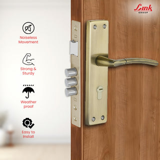 Link Mortise Handle Aurum CY 8" PLATE OSK ANTIQUE