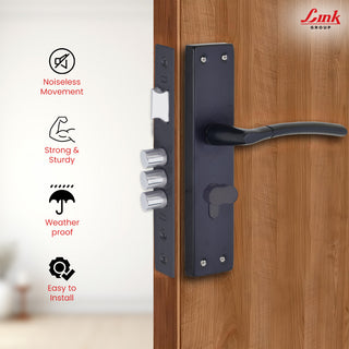 Link Mortise Handle Aurum CY 8" PLATE OSK BLACK