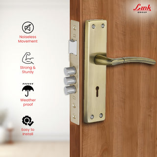 Link Mortise Handle Aurum KY 8" PLATE ANTIQUE