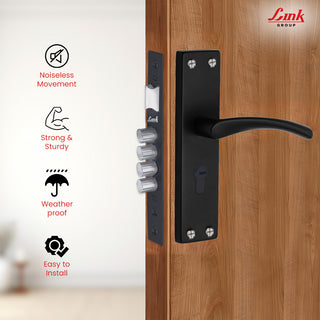 Link Mortise Handle Prima CY 10" PLATE BSK BLACK