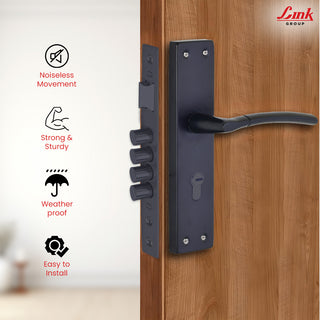 Link Mortise Handle Aurum CY 10" PLATE BSK BLACK