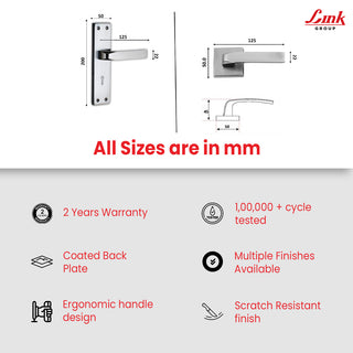 Link Mortise Handle Fixio BABY LATCH SS