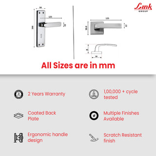 Link Mortise Handle Fixio CY 8" PLATE BSK SS