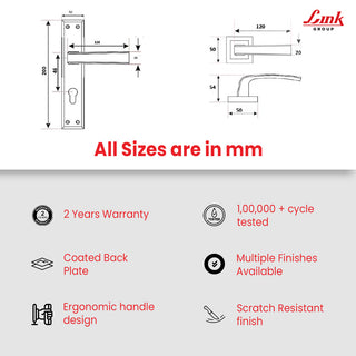 Link Mortise Handle Aurum ROSE BSK BLACK